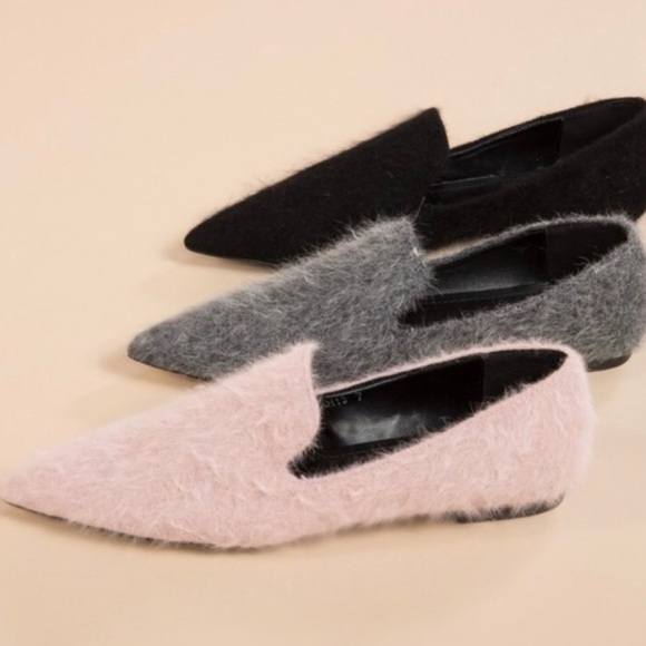 Closeout!▪️NIB POL Black Mohair Flats-8 - Picture 5 of 8